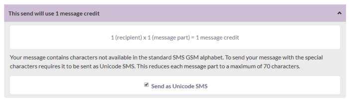 How to send SMS in different languages using Echo