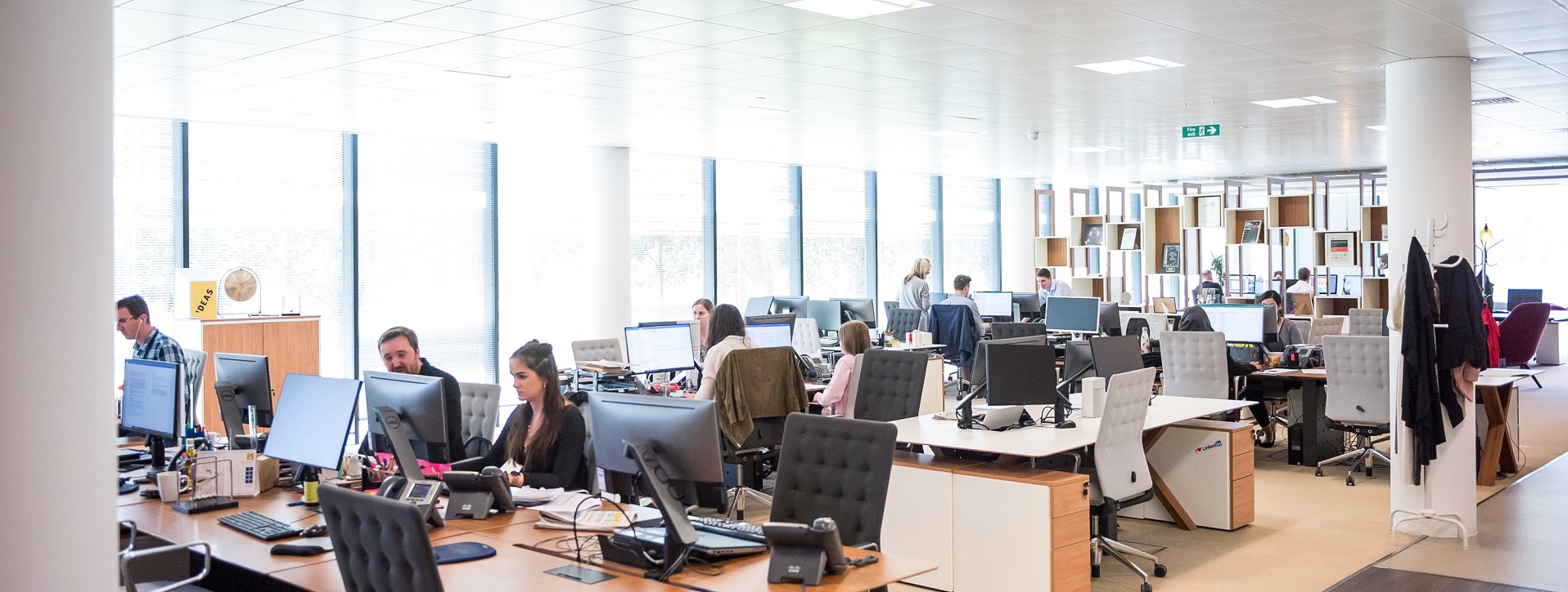 Photo of workers in call centre