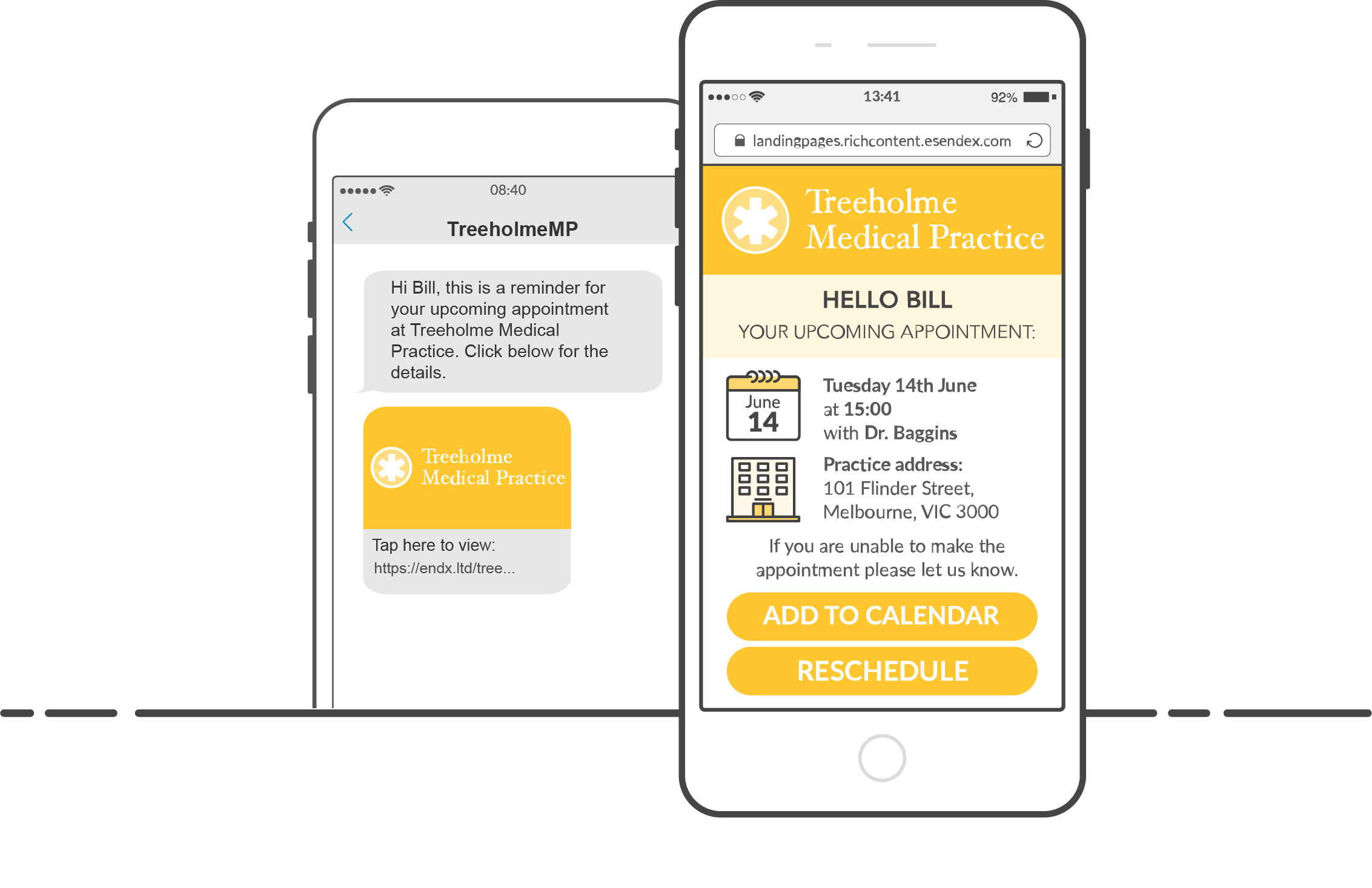 With the add to calendar button, recipients can add your event to their mobile calendar with just one simple click.