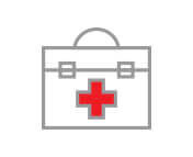 Illustration of a first aid box