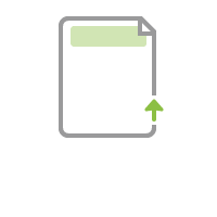 An illustration of a form with a small up arrow